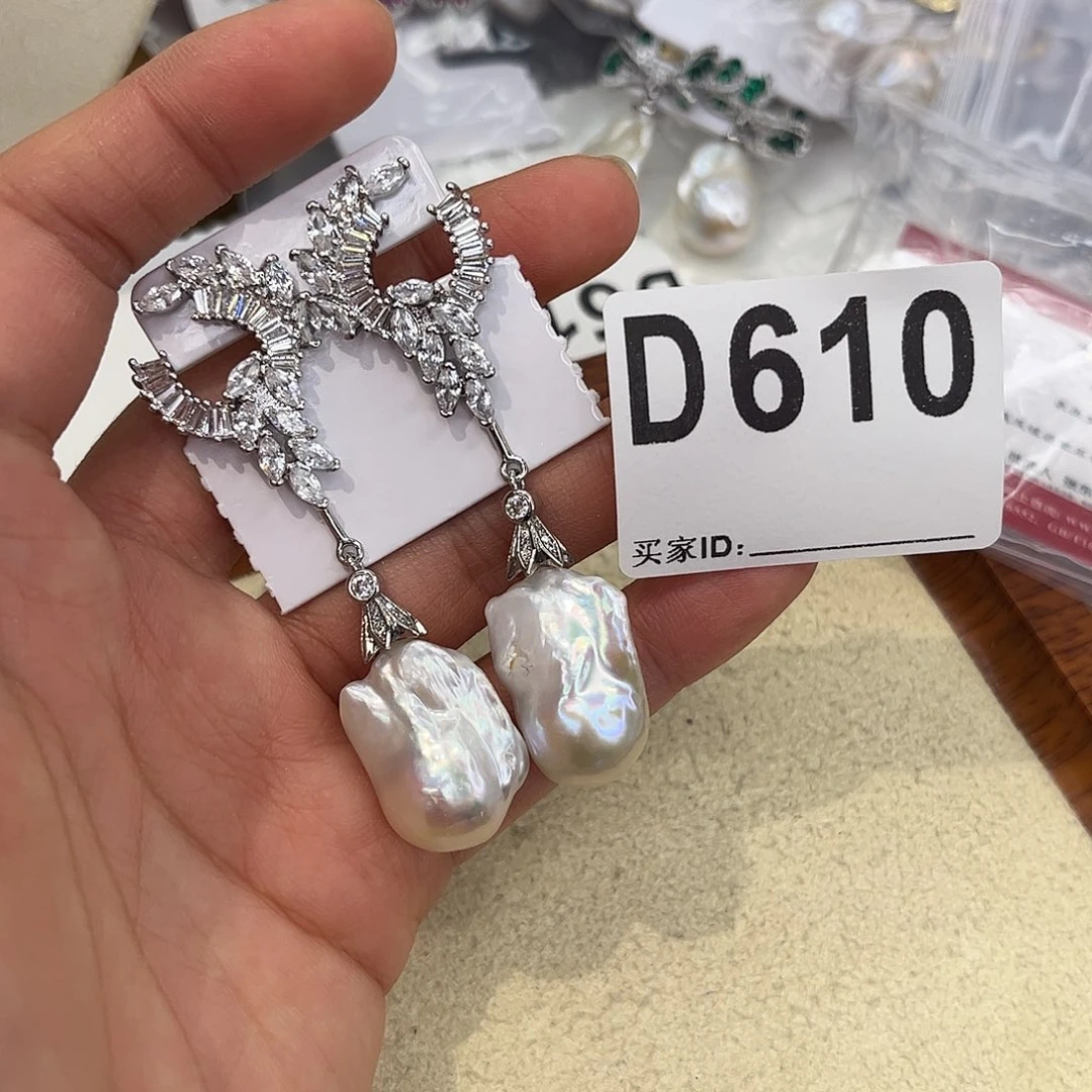 耳饰合金淡水珍珠