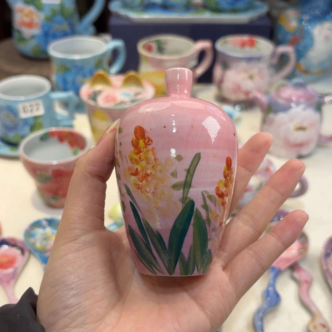 景德镇手绘高温釉下彩陶瓷茶具