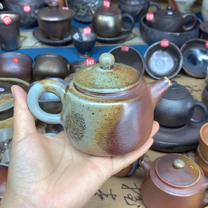 杯子纯柴烧裸烧手工茶器