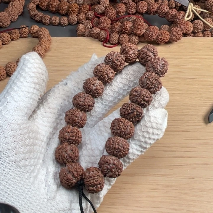 金刚菩提手串心**生131古龙梅花油皮铁籽