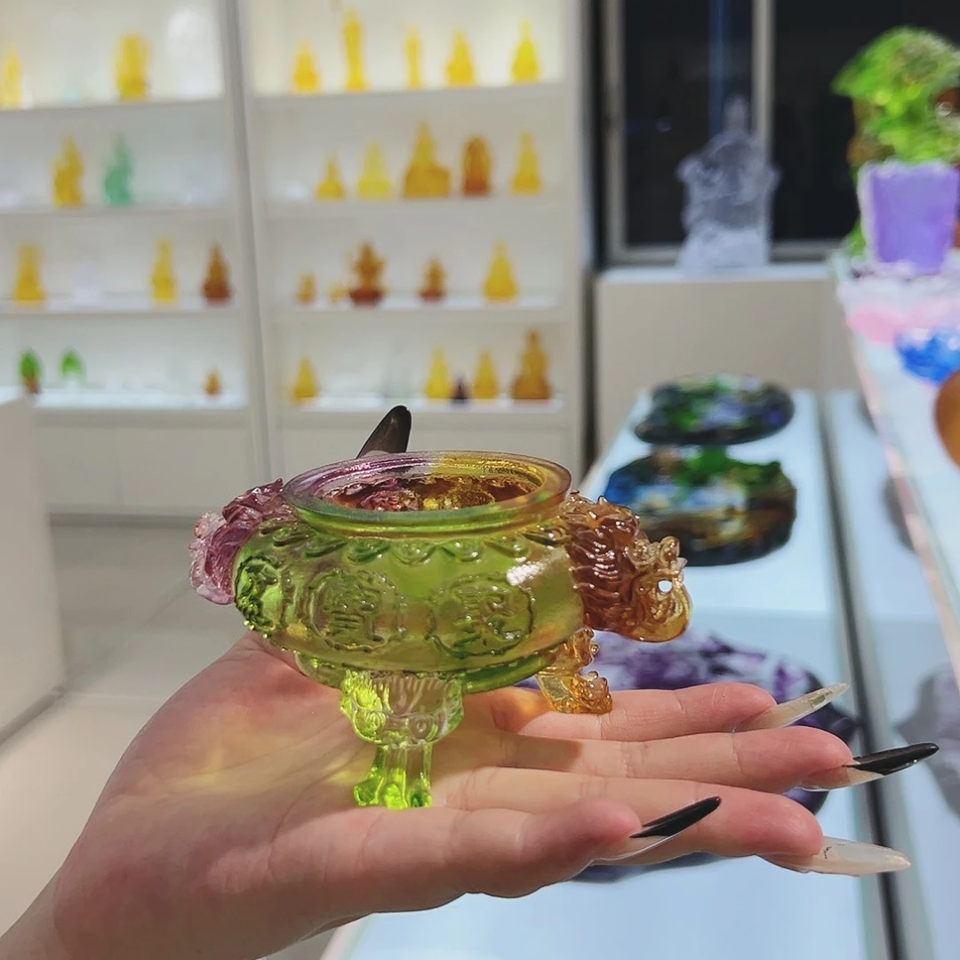 【闪购商品】琉璃手工艺品聚宝盆