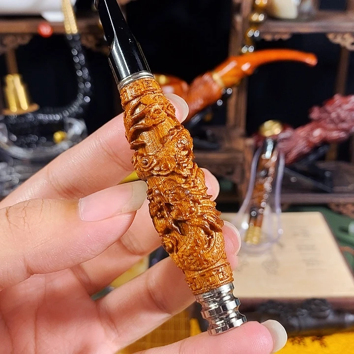 高端定制金丝楠烟嘴