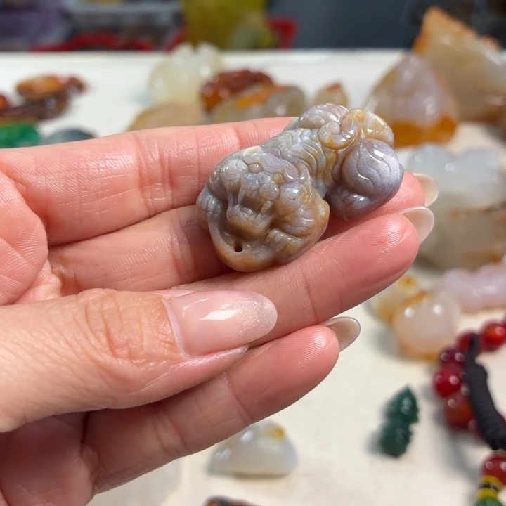 玛瑙/玉髓未镶嵌吊坠(不含链)