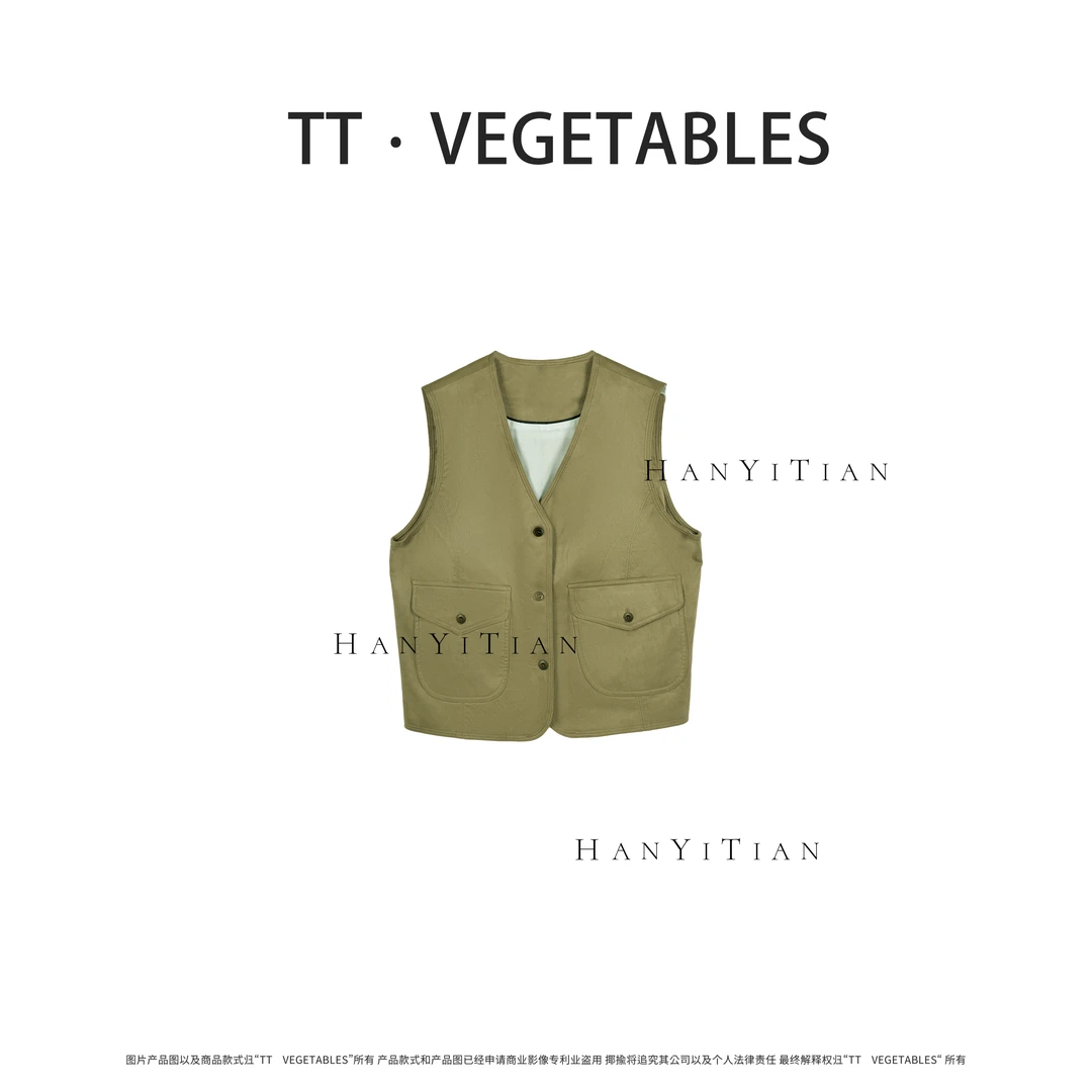 信誓旦旦 秋季新款单排扣马甲无袖外套 923216