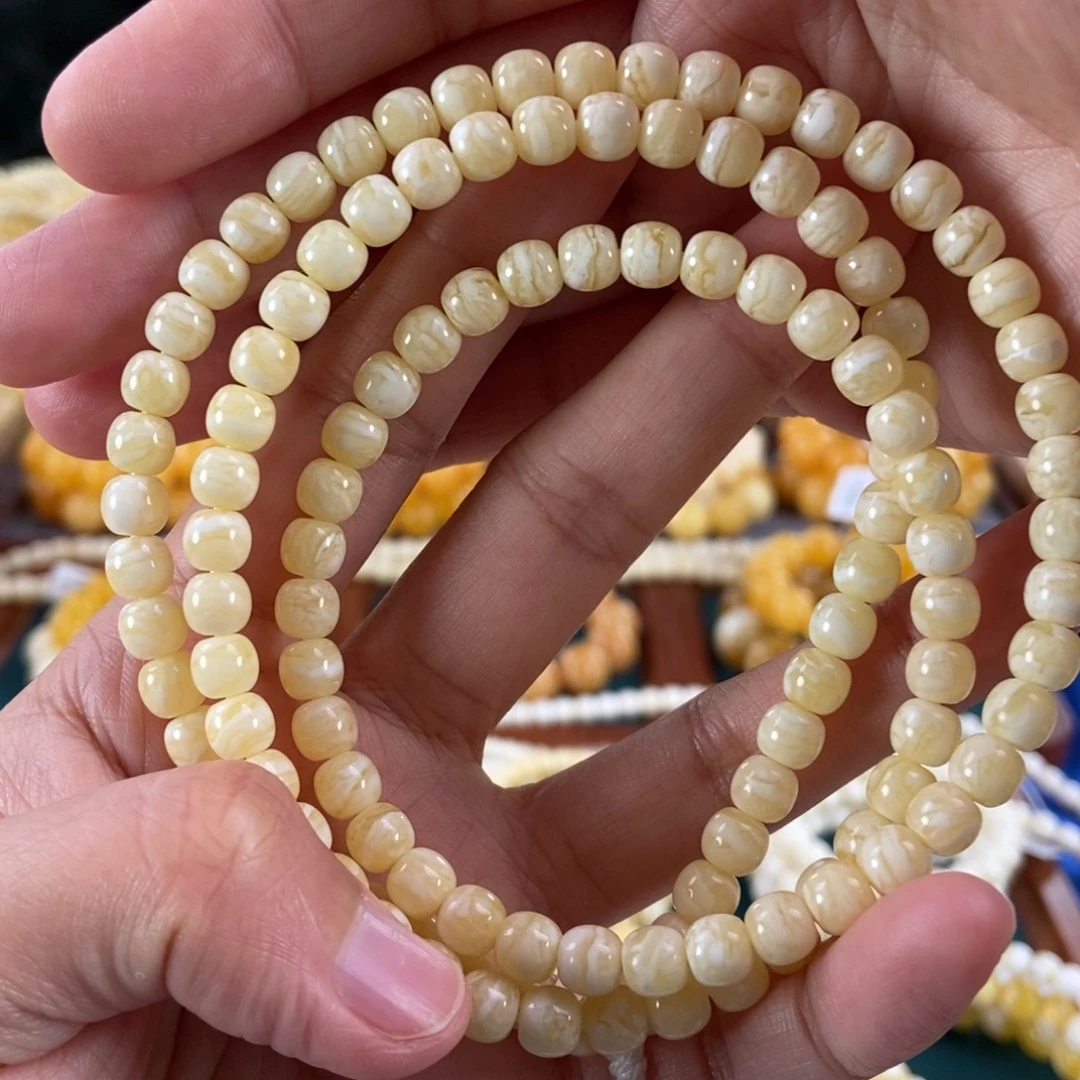 琥珀未镶嵌珠宝奇石6+虎皮108老型20.05