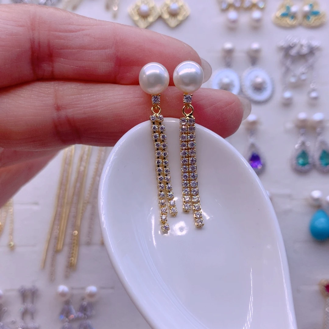 耳饰淡水珍珠合金