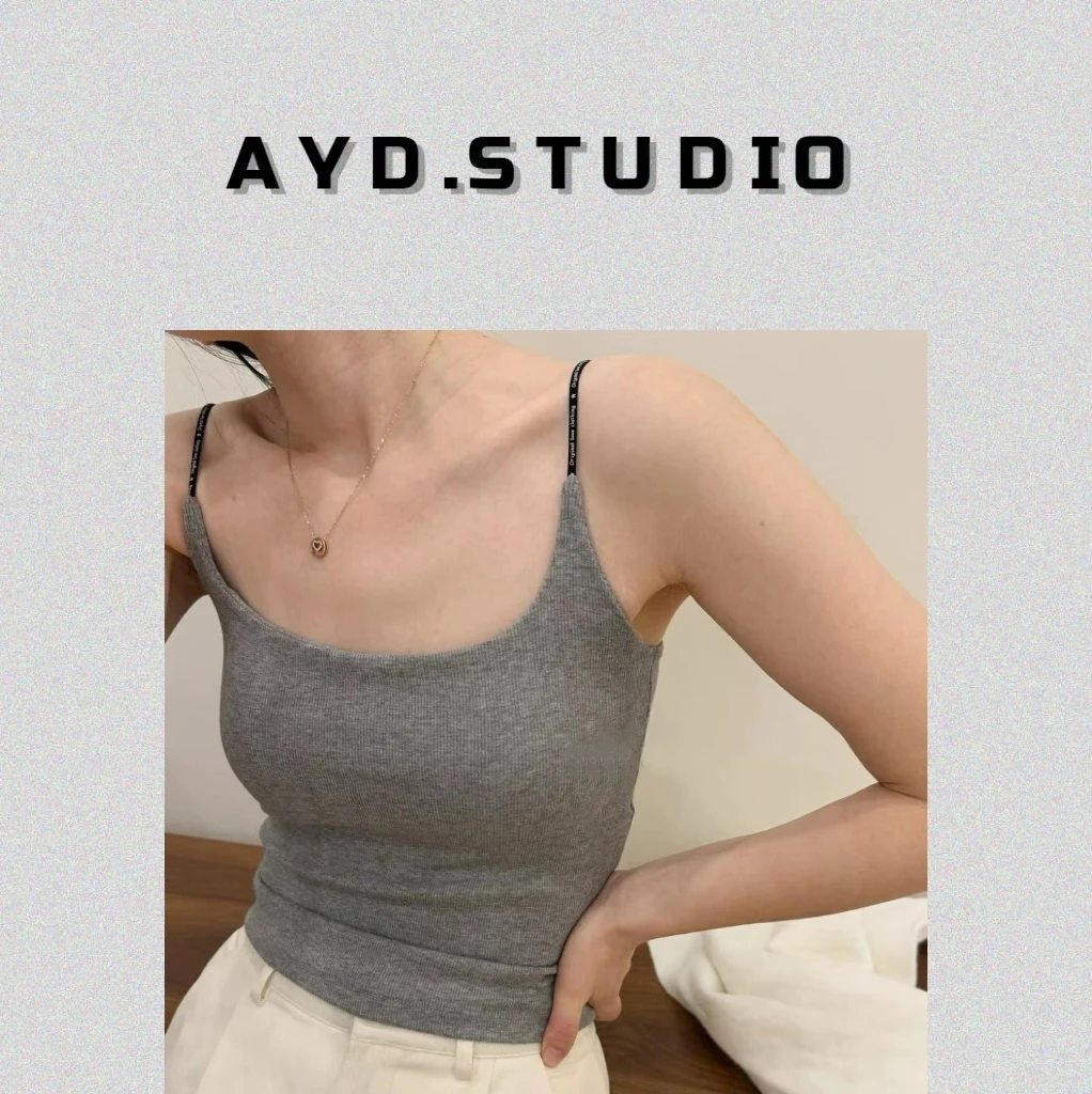 AYD.STUDIO春款时尚百搭新疆棉美背#9047