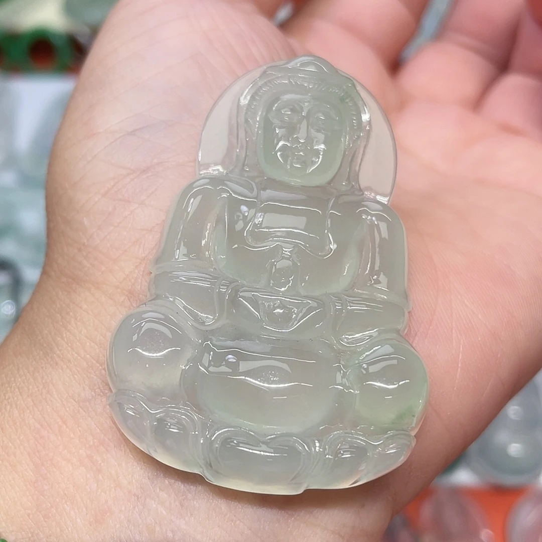 颈饰未镶嵌翡翠正装观音