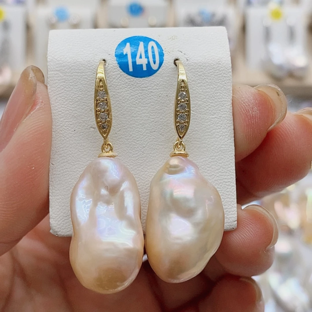 【闪购商品】淡水珍珠耳饰银S925镶嵌