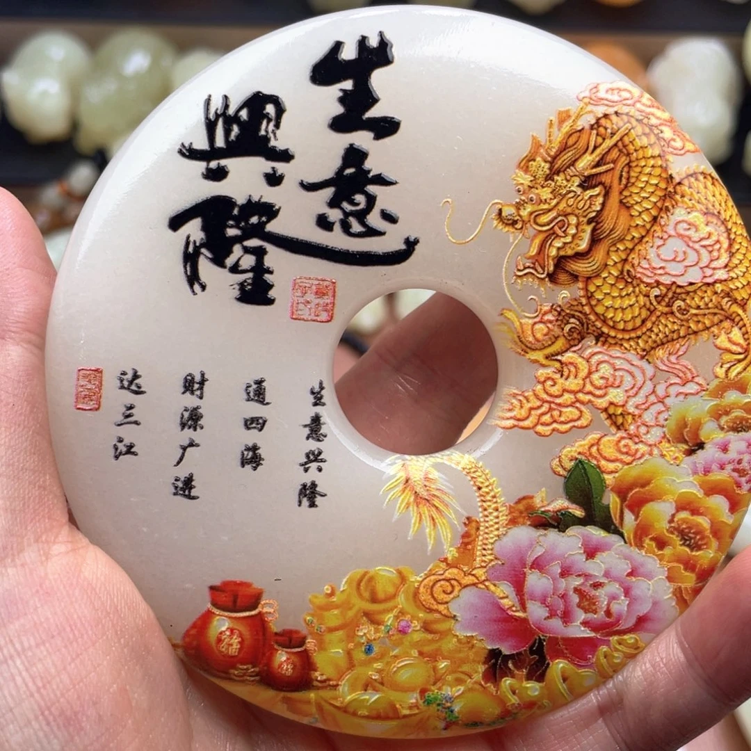 石材天然古青石手把件