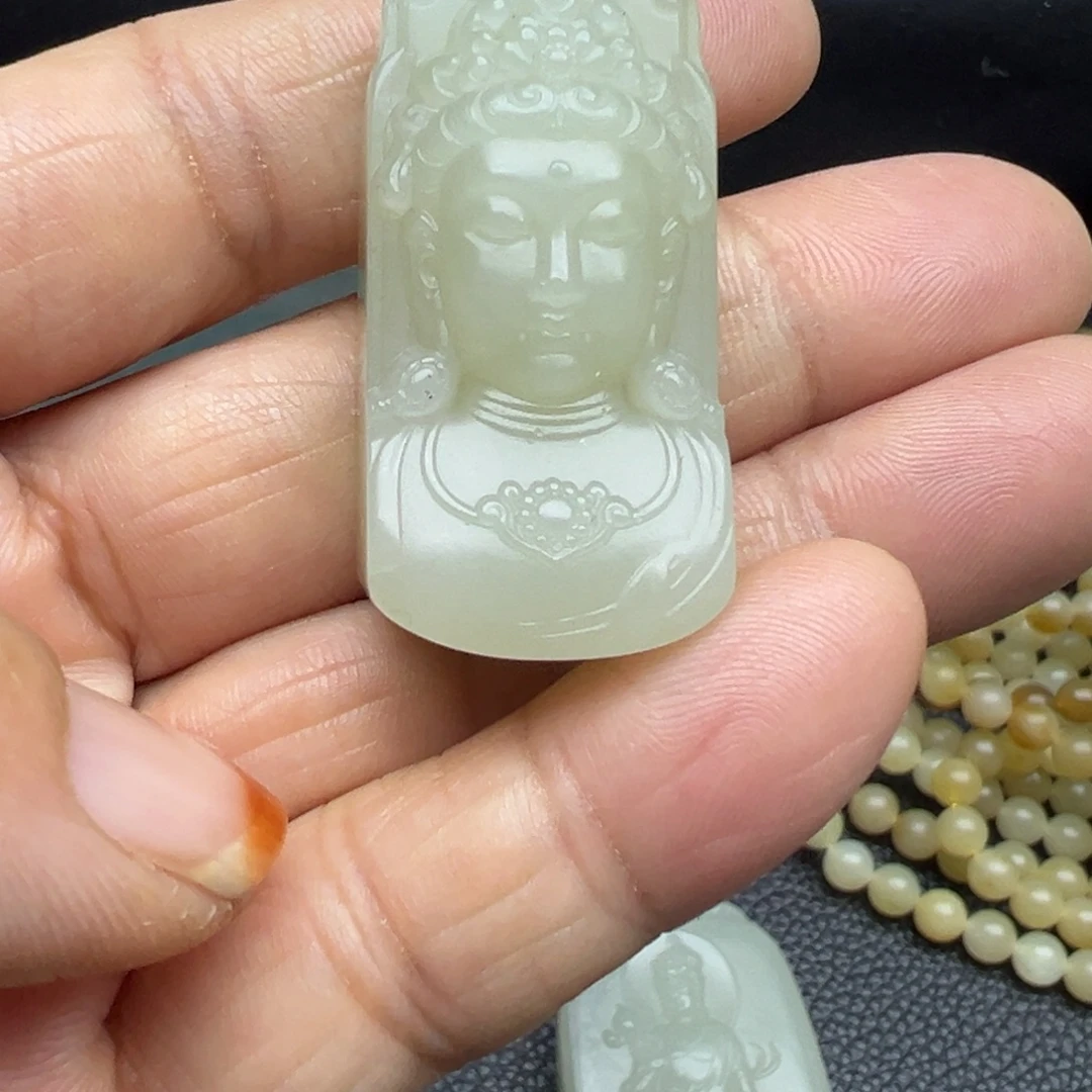 和田玉（糖玉）未镶嵌吊坠(不含链)
