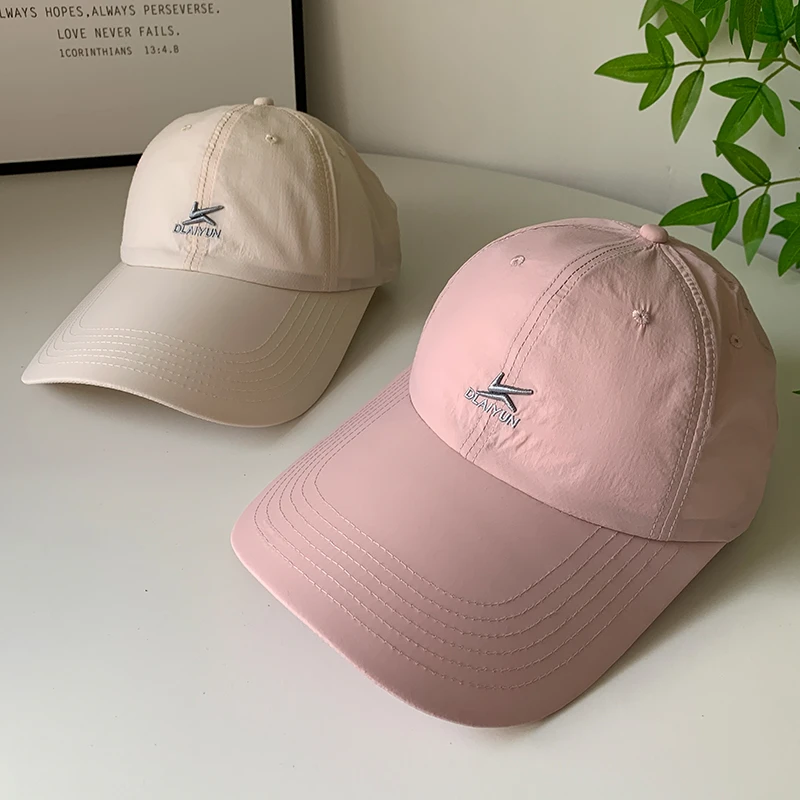 2025夏季速干加长檐鸭舌帽男女薄款透气棒球帽户外出游遮脸遮阳帽