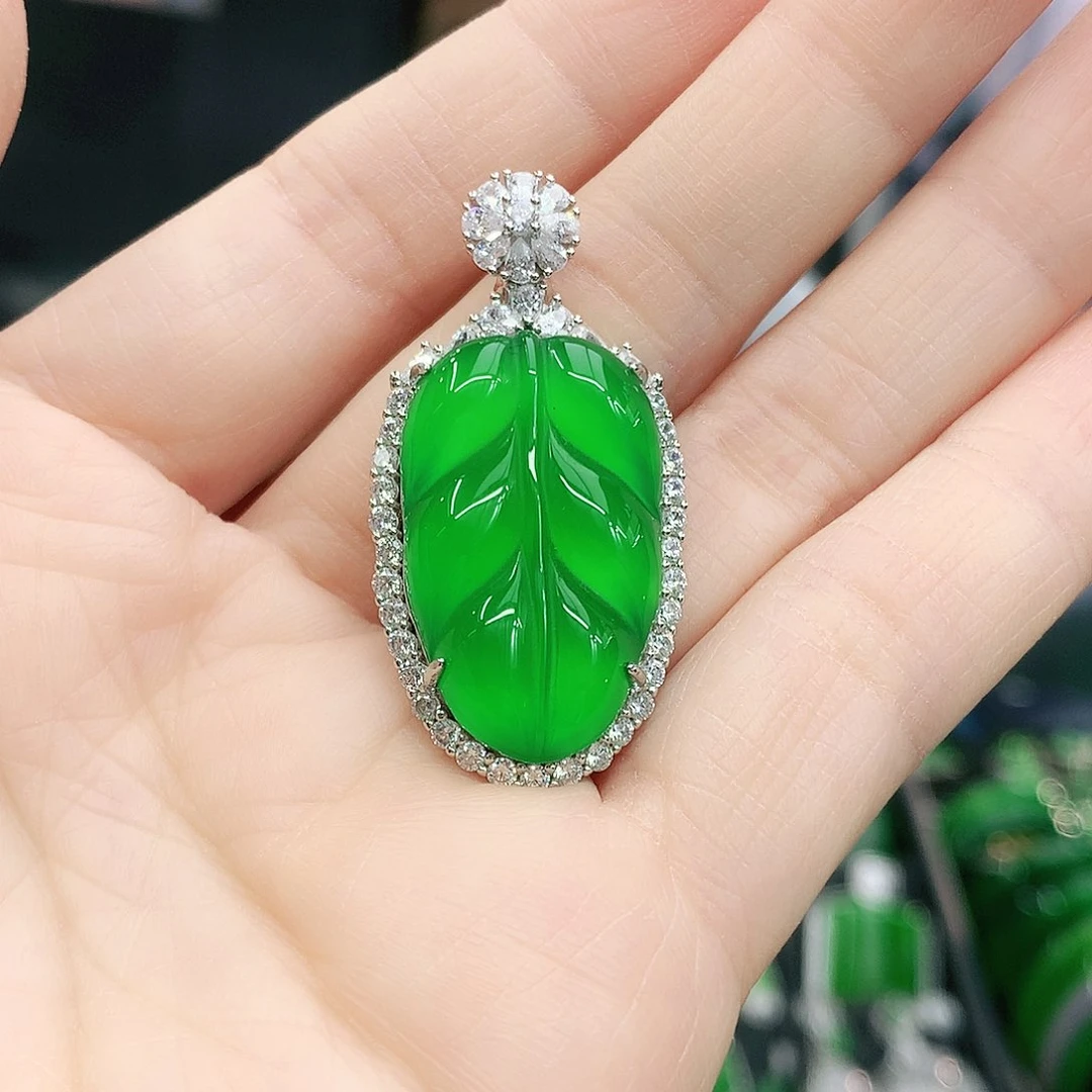 银S925镶嵌吊坠玛瑙/玉髓