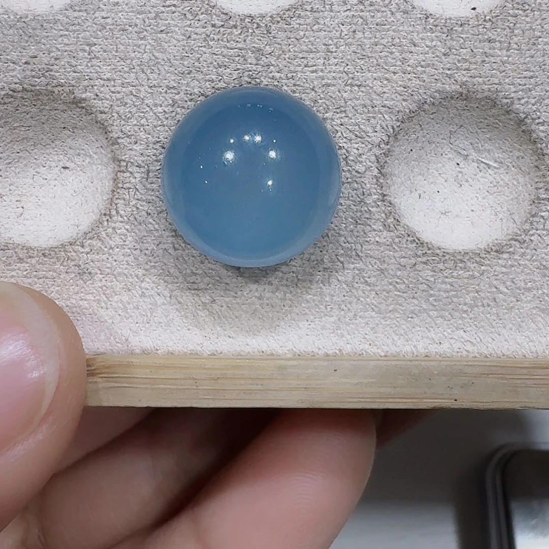 水晶海蓝宝单珠未镶嵌