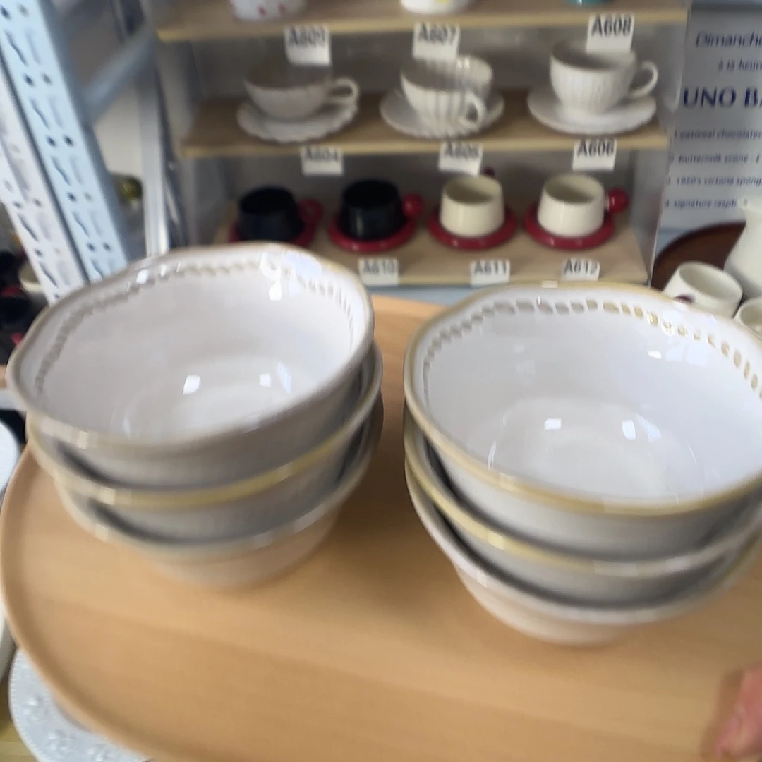 瓷片瑕疵特价陶瓷米饭碗