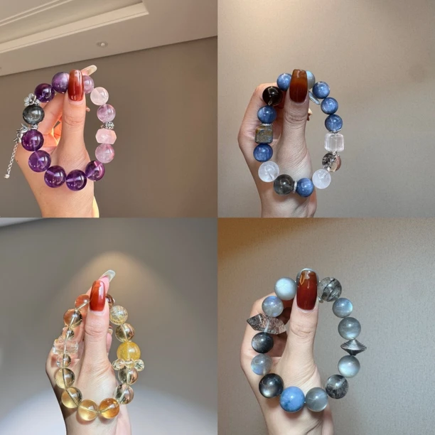 铁合金手链 水晶设计款手链需定制