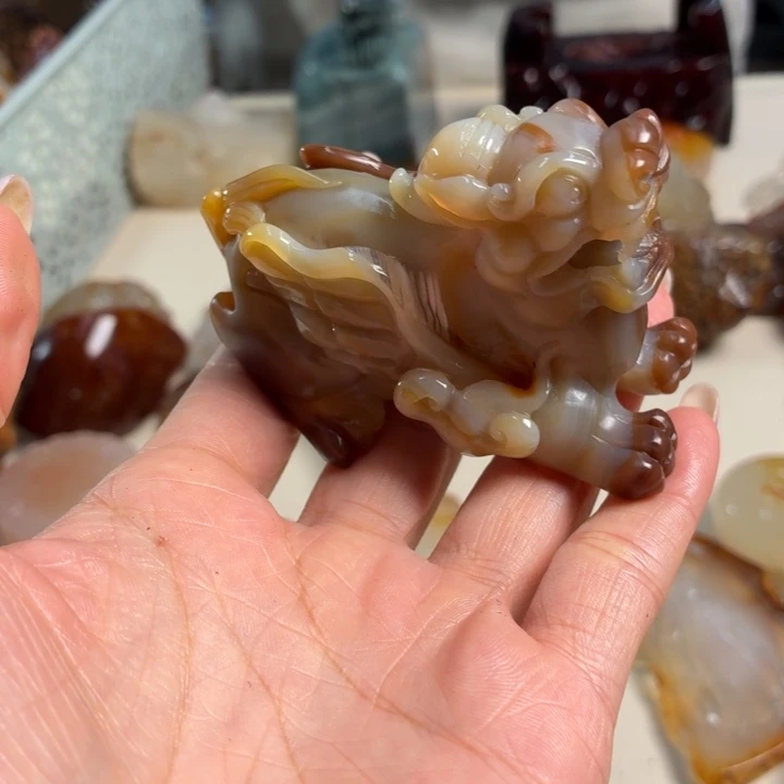 玛瑙/玉髓未镶嵌吊坠(不含链)