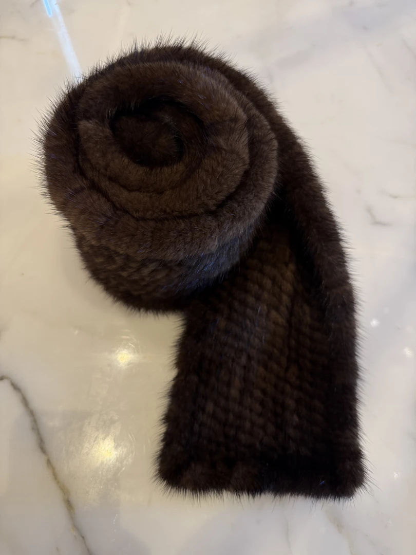 TANTAN 百搭女士时尚秋冬保暖水貂围巾2564