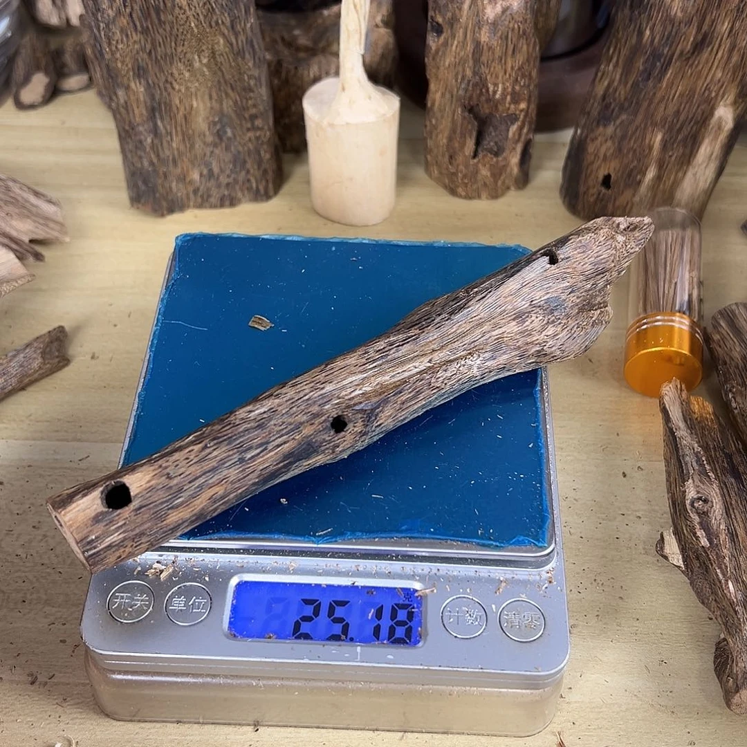 香料绿奇楠虫漏25克白棋
