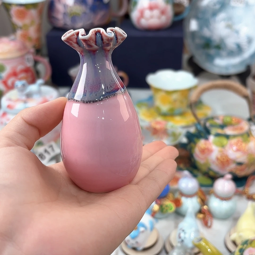 景德镇手绘高温釉下彩陶瓷茶具