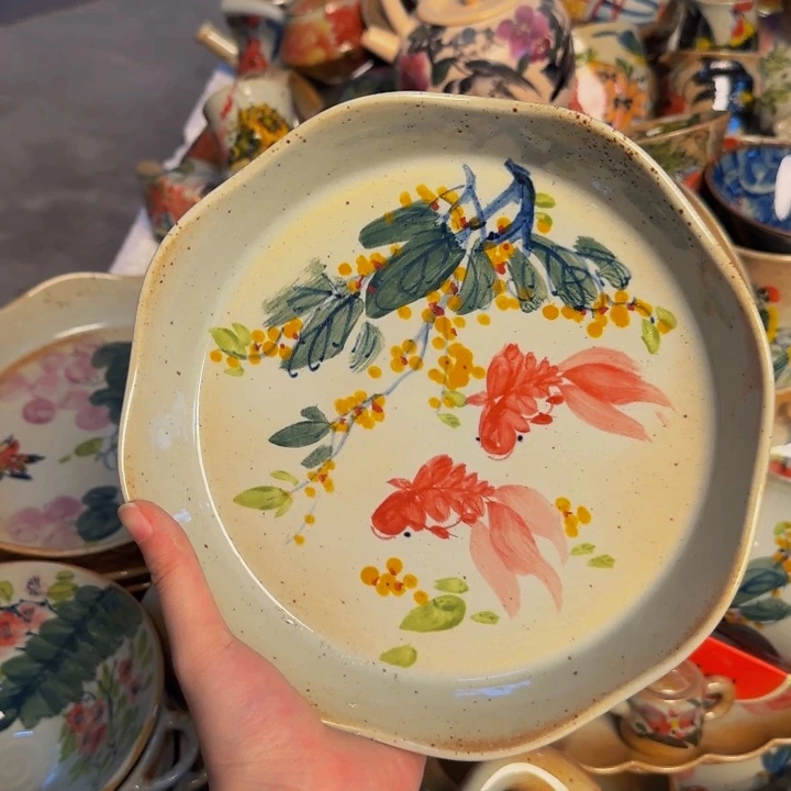瓷片景德镇陶瓷手工手绘