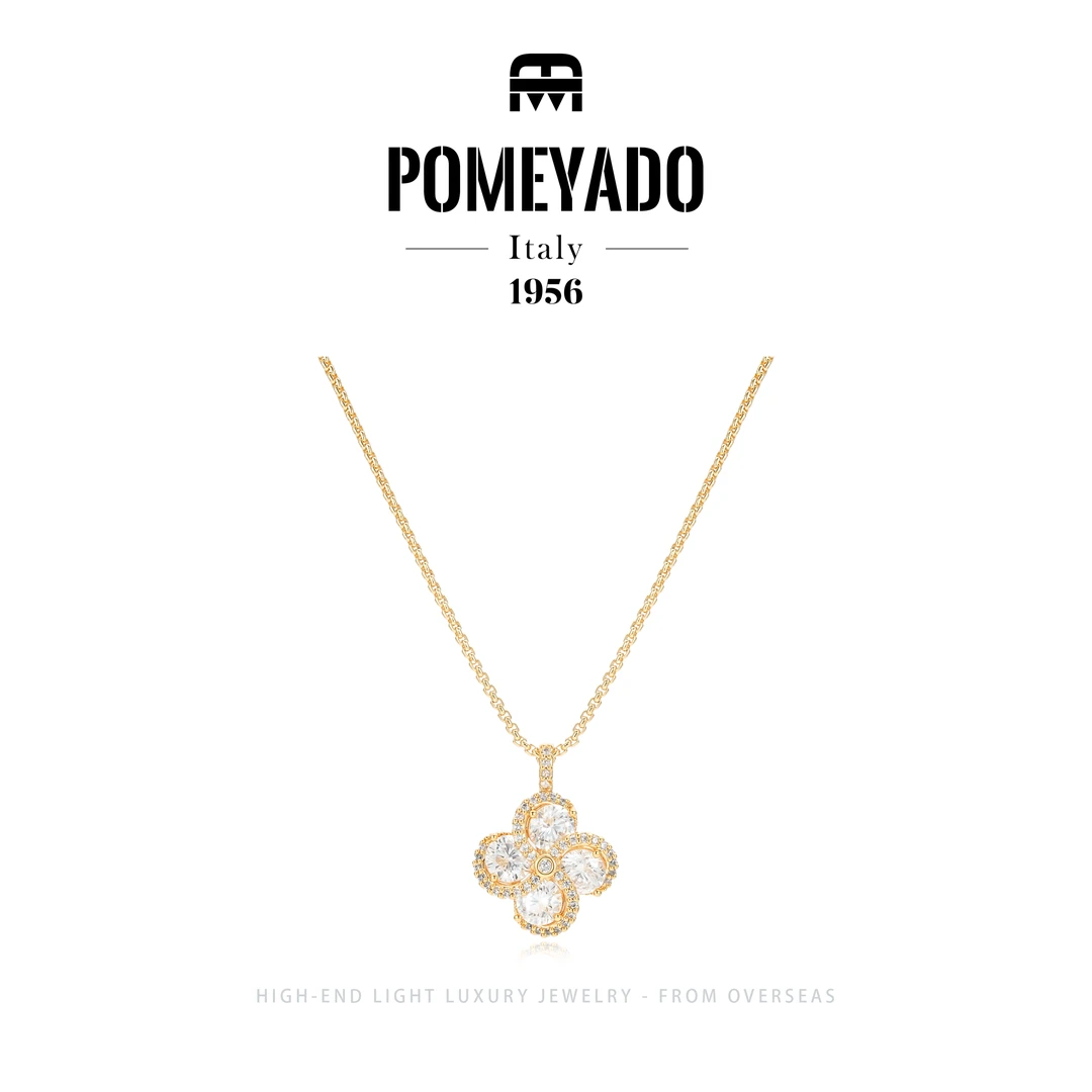 【奇迹幻乐】Pomeyado秋冬满镶轻奢风车项链F3487