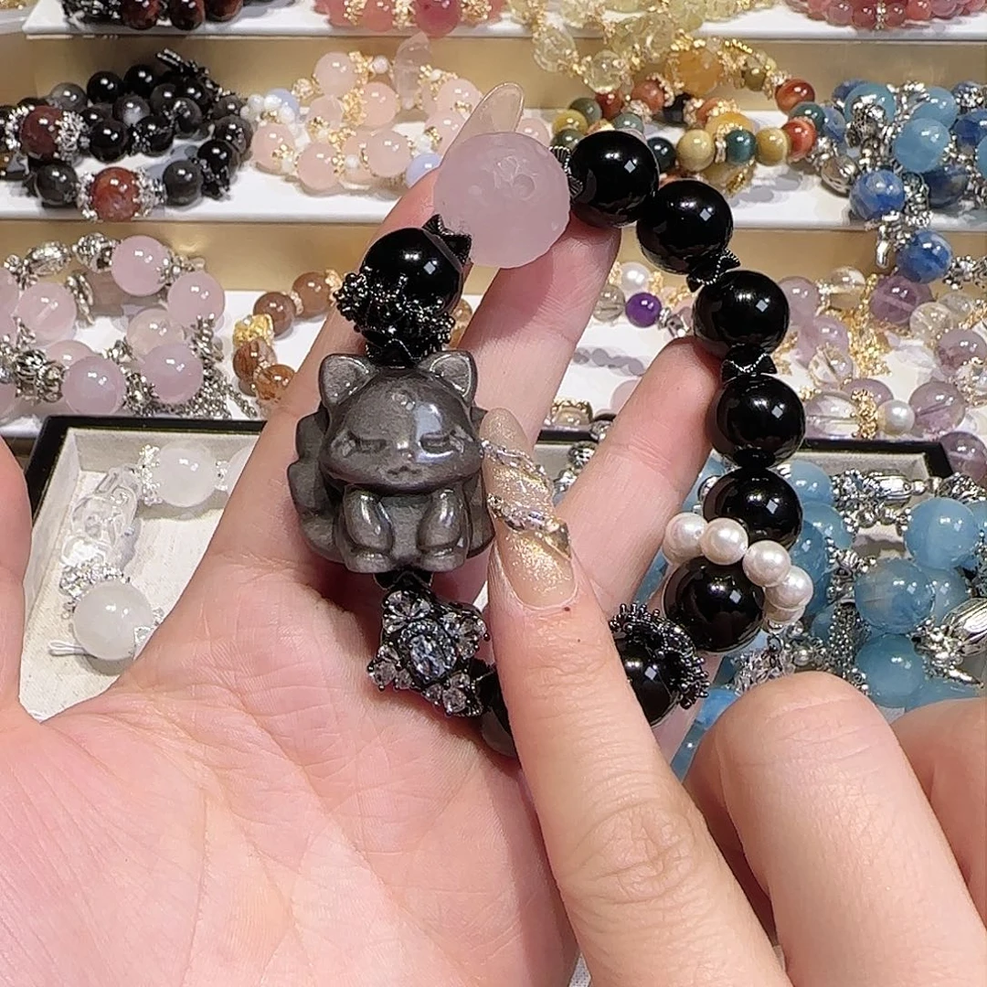 水晶手链未镶嵌吧