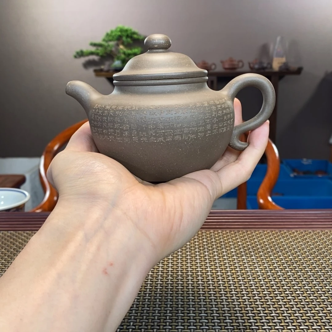 紫砂茶具青段莲子