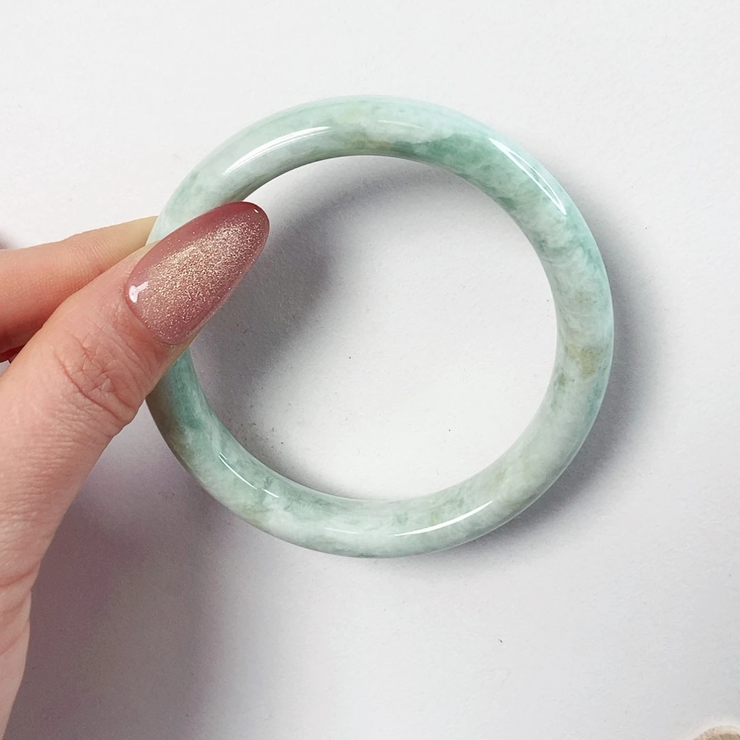 蓝田玉（蛇纹石化大理石玉）手镯未镶嵌