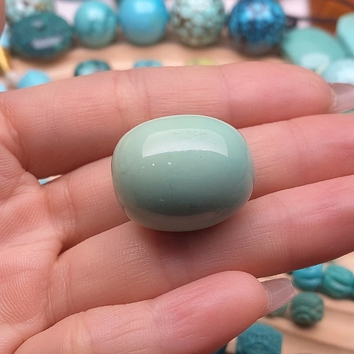 绿松石未镶嵌原矿高瓷绿松石配饰