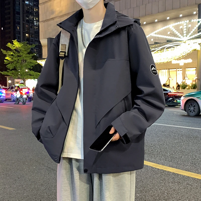 NASA WTAPS秋季大码防水外套男款学生休闲运动夹克户外登山冲锋衣