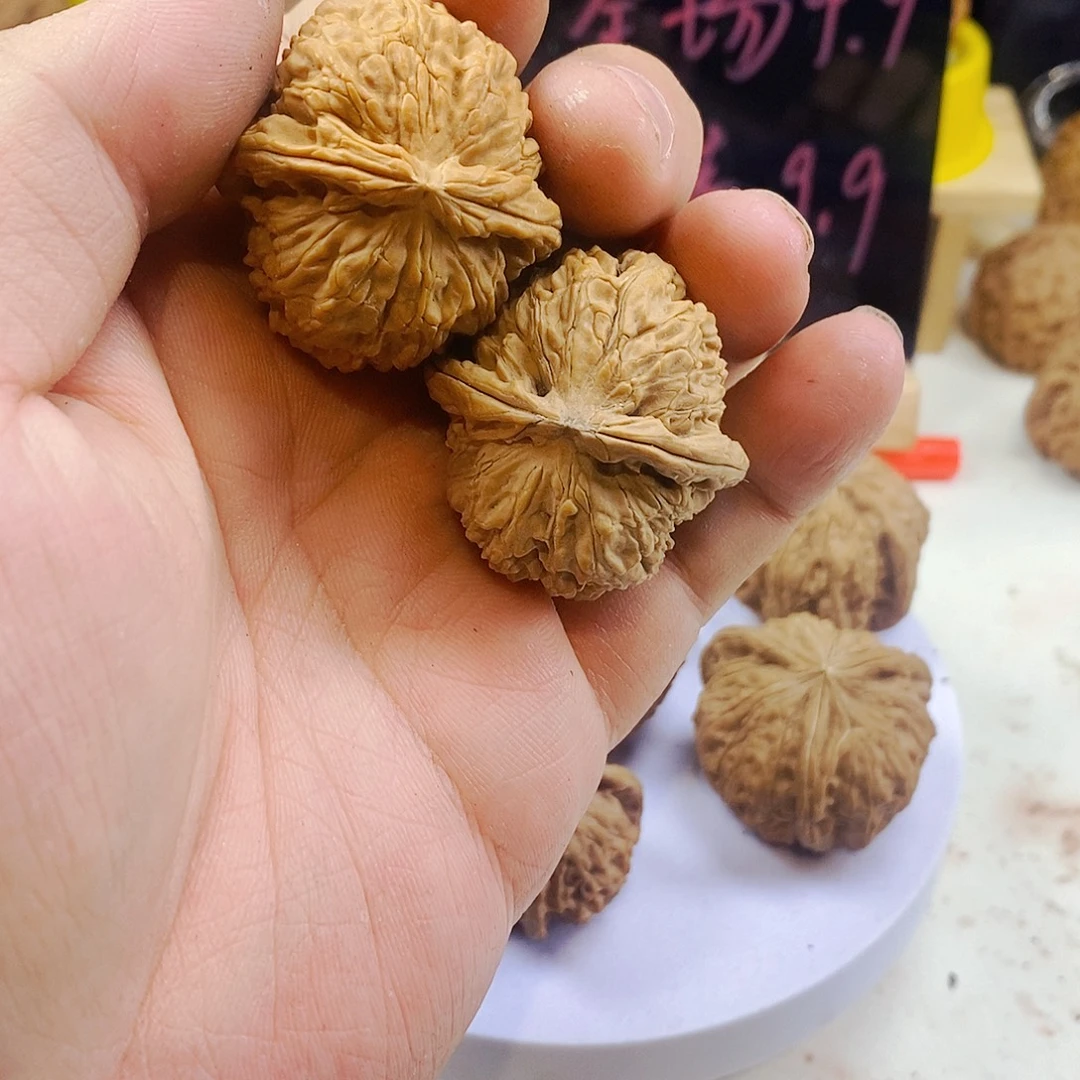 文玩核桃手把件36白狮子