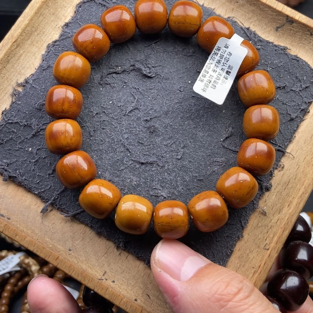 紫金鼠手串13.5mm天花板黄金甲纯手工