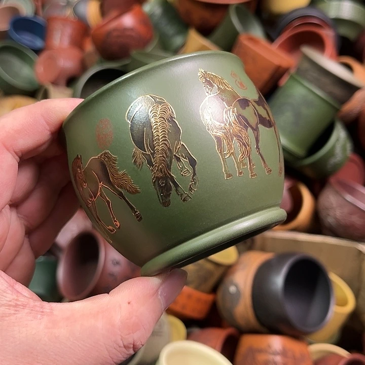 紫砂茶杯全手工紫砂主人杯