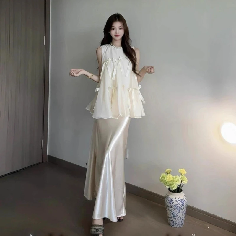 夏季白色时尚气质优品显瘦新款甜美减龄女格子秋季港风女装套装