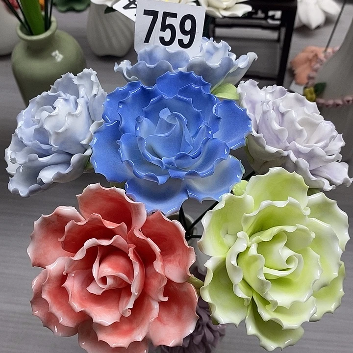 陶瓷陶瓷材料加工4朵
