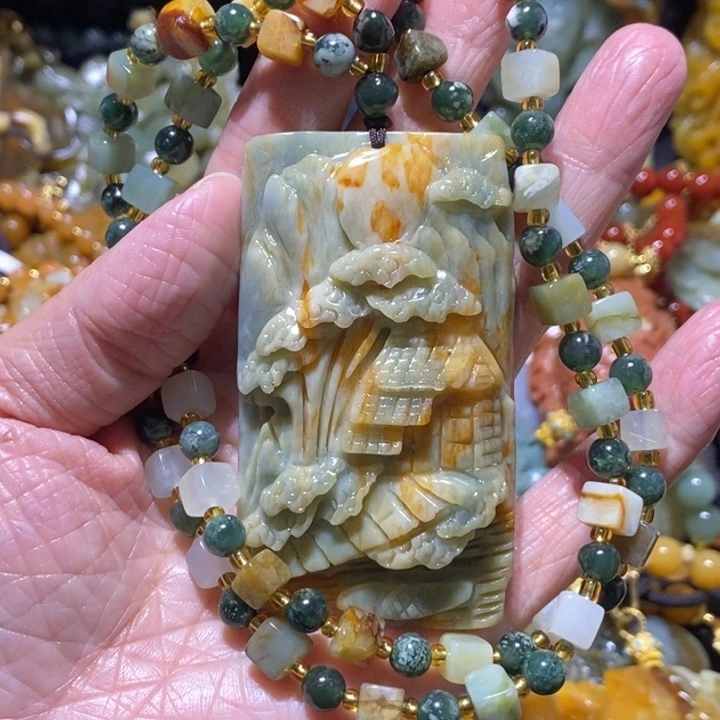 岫玉岫玉吊坠合金