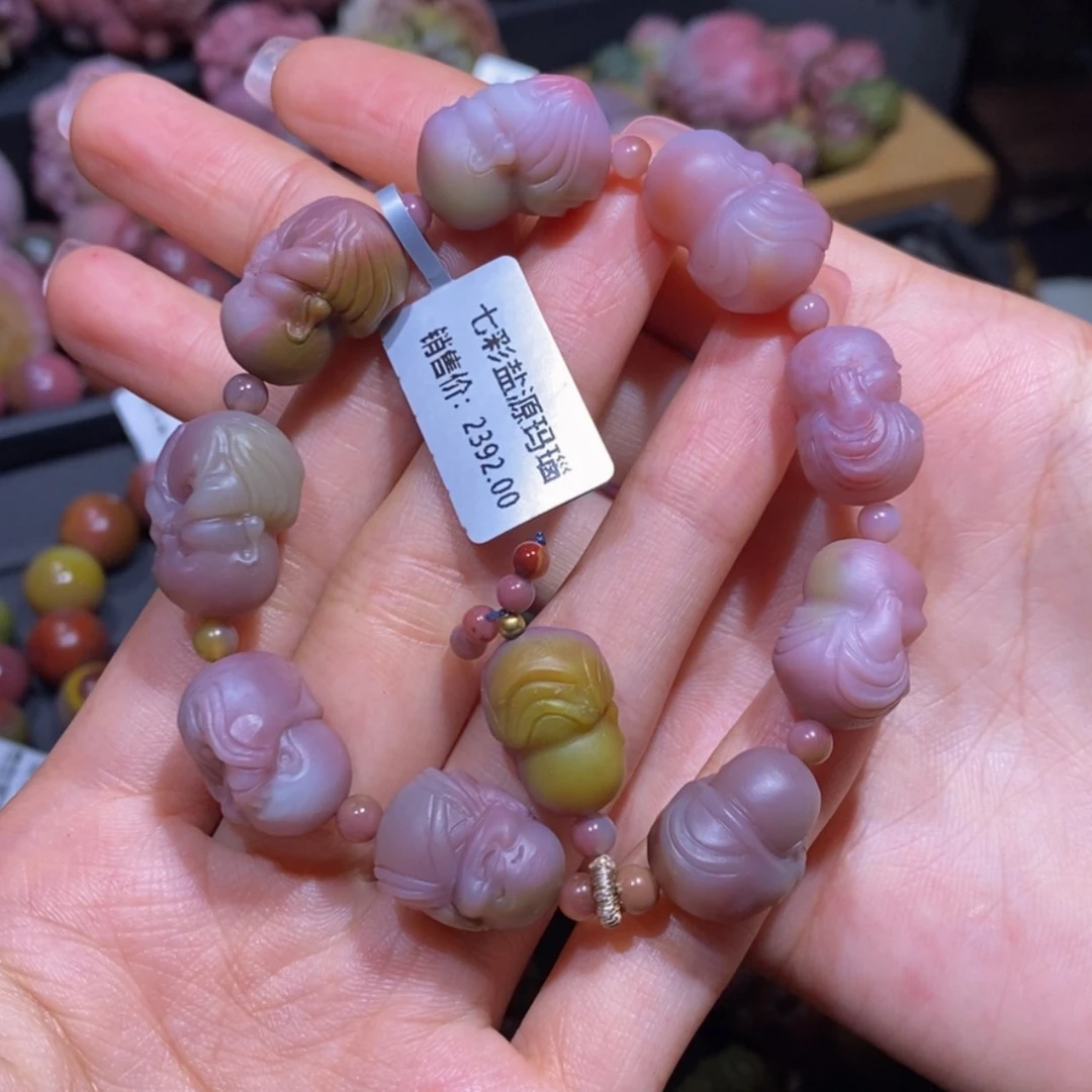 【闪购商品】玛瑙/玉髓手串未镶嵌y***~盐源玛瑙