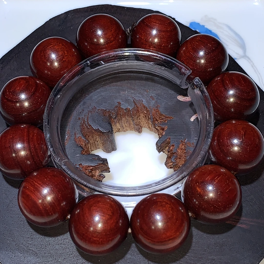 印度小叶紫檀原汁原味无胶无蜡高油高蜜龙鳞底小满星