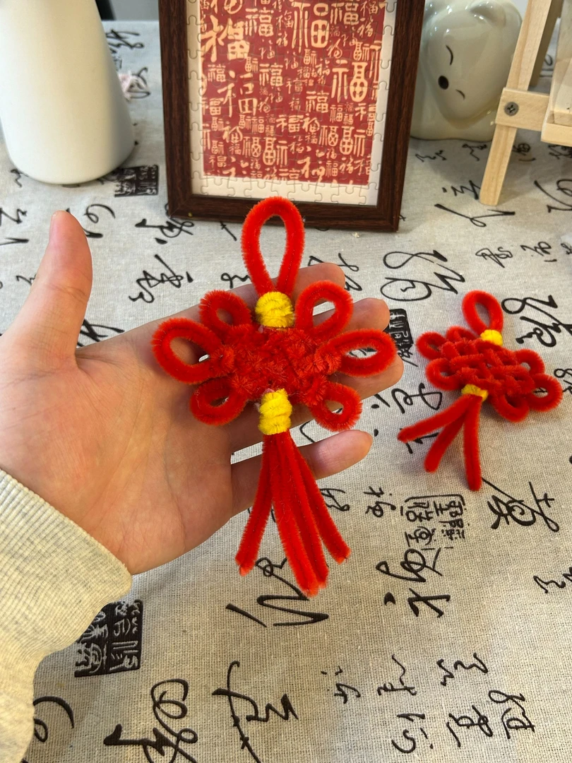 【果盟】扭扭棒中国结DIY手工编织家居材料包新年节手机饰品