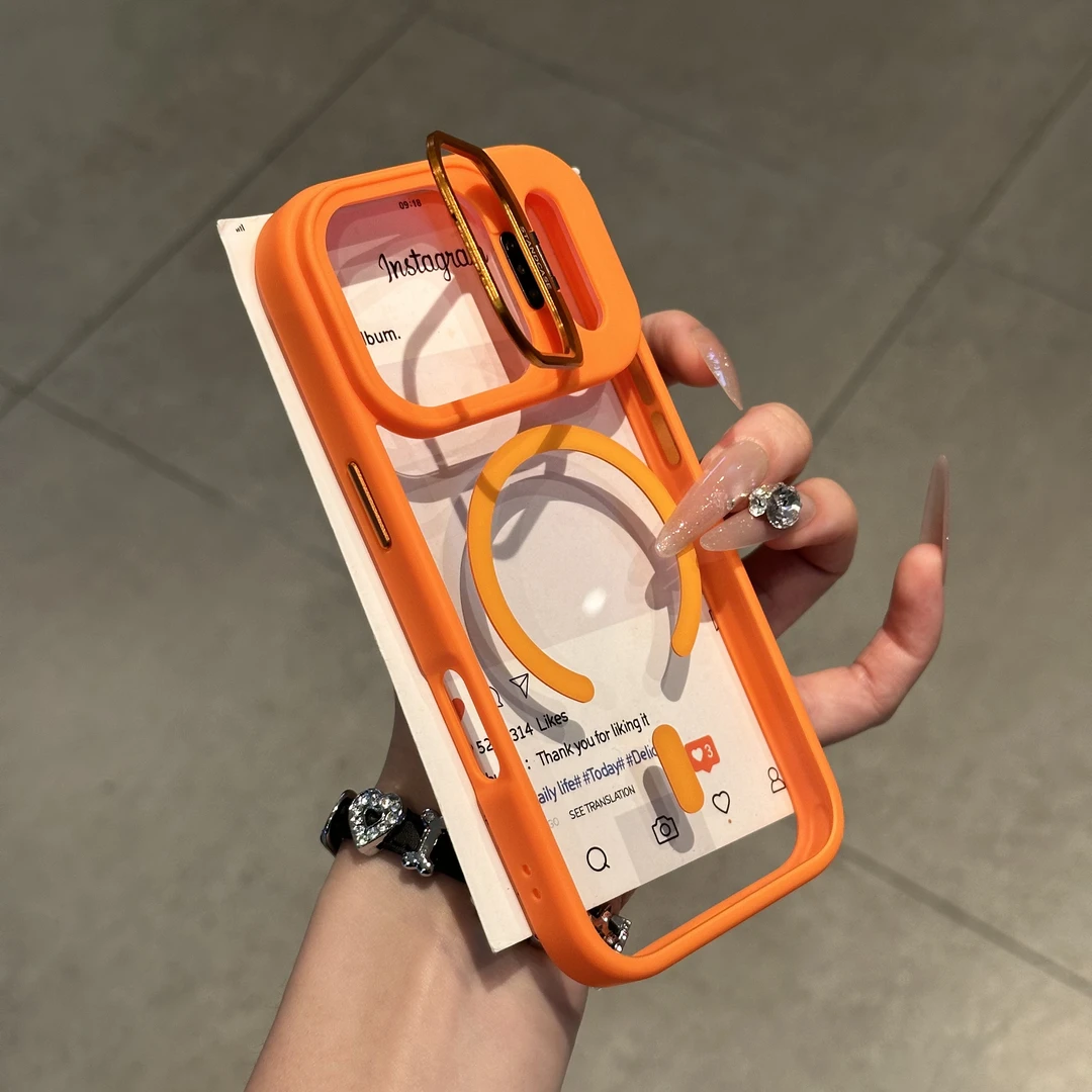 欧克里里磁吸支架适用iphone16 17promax手机壳苹果15/14/13潮12