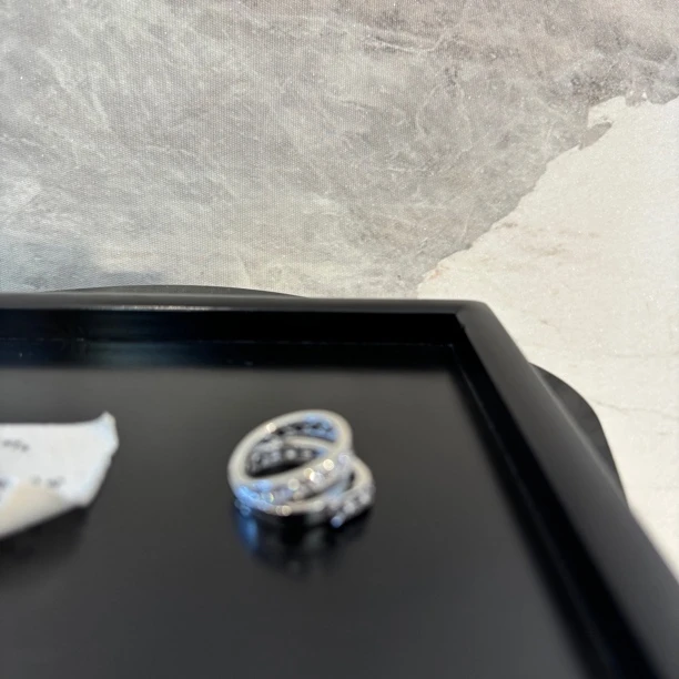 铜合金合成锆石戒指 星球字母戒指JZ1910