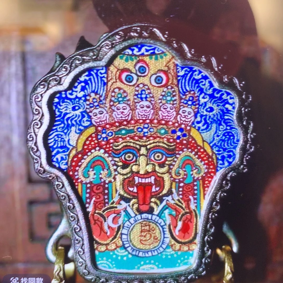 q***、吊坠热贡纯手绘唐卡扎基