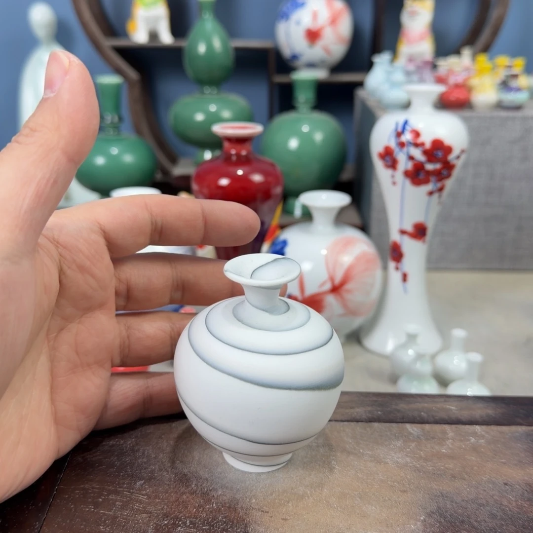 陶瓷手工小花器摆件