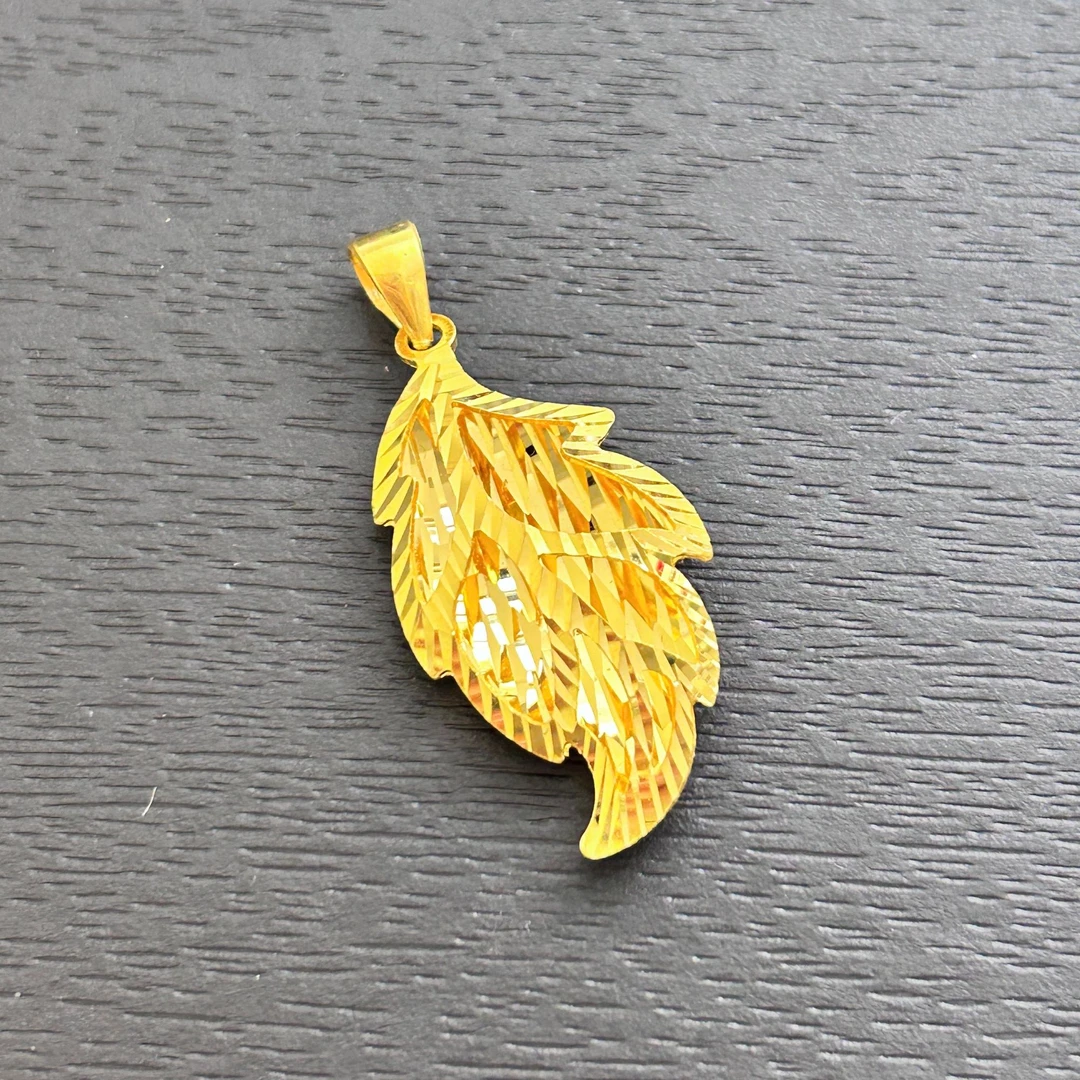 【店长专享】足金999 精工5G金枝玉叶吊坠ZBHJD1015