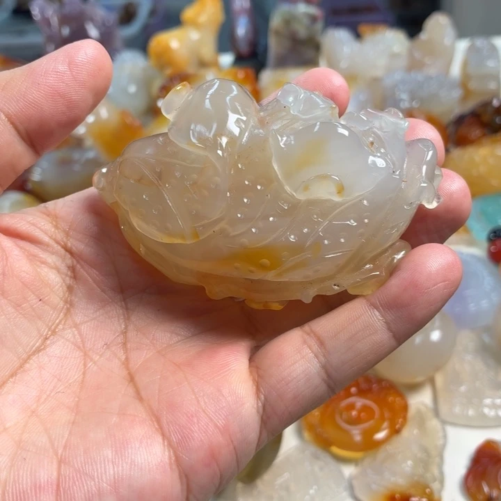 玛瑙/玉髓未镶嵌吊坠(不含链)
