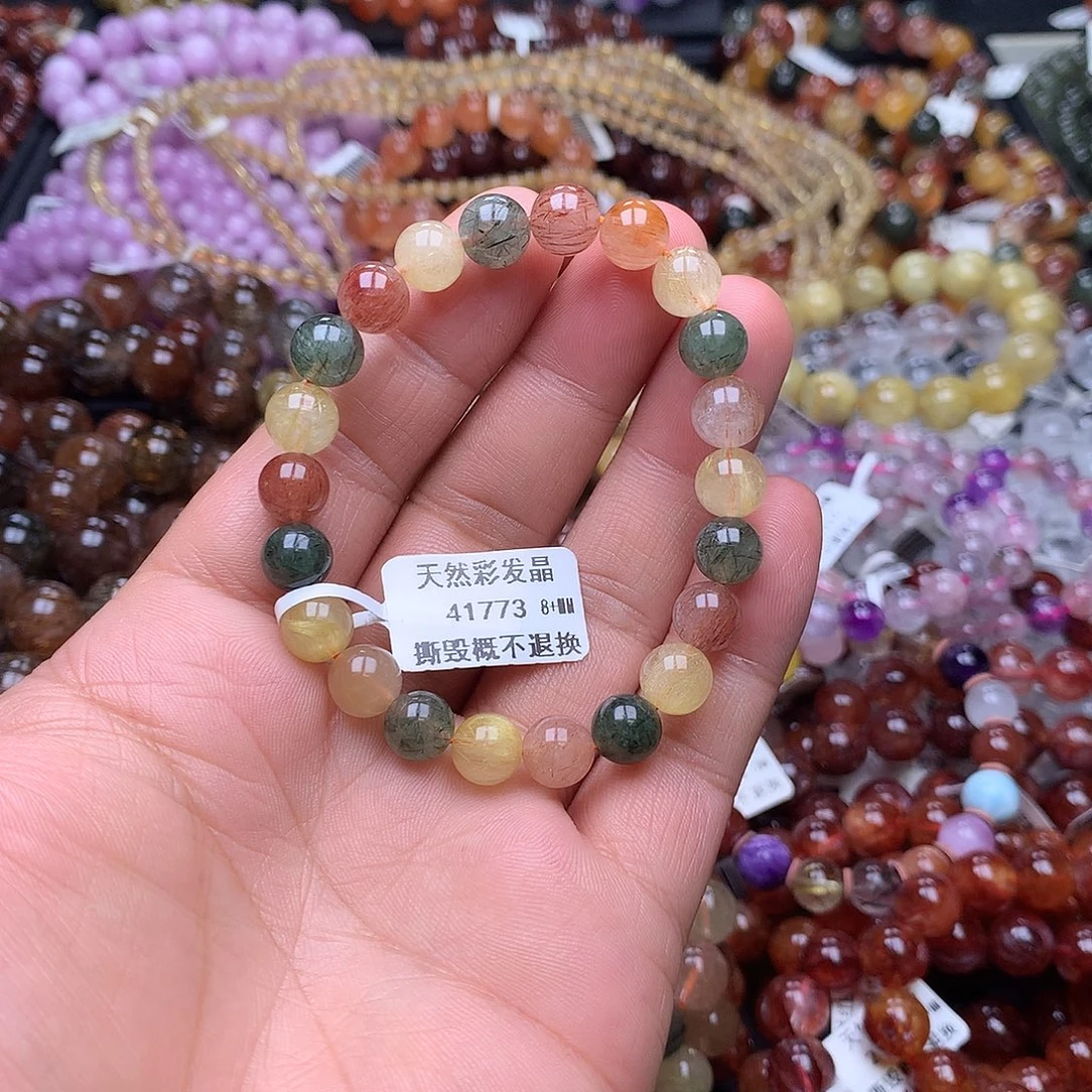 未镶嵌水晶手链，，