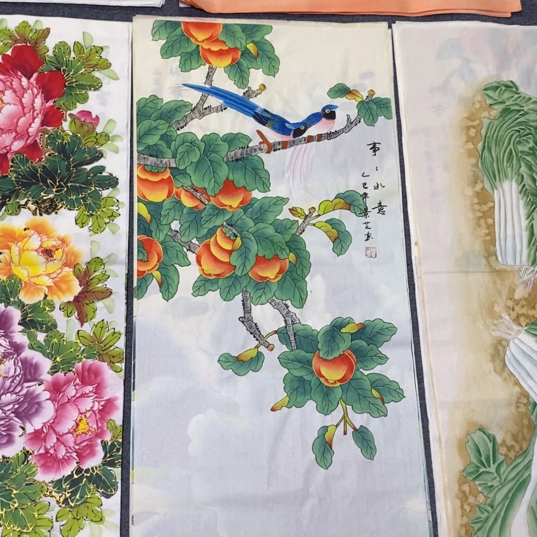 国画尺寸100✖️50三尺工笔手绘画