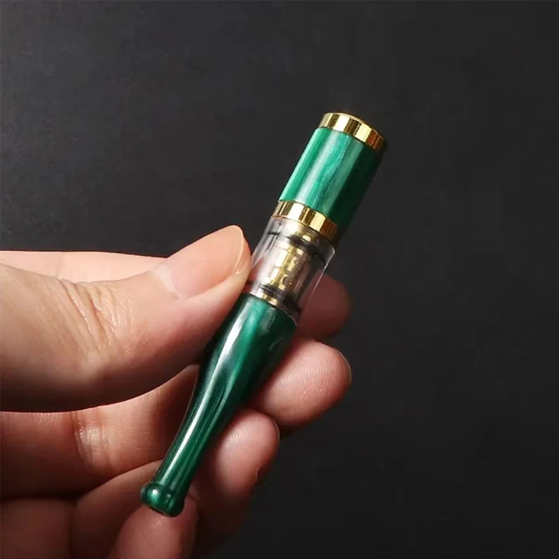 【新晨】烟嘴可循环可清洗过滤器树脂仿牛角纹粗中细三用一体502