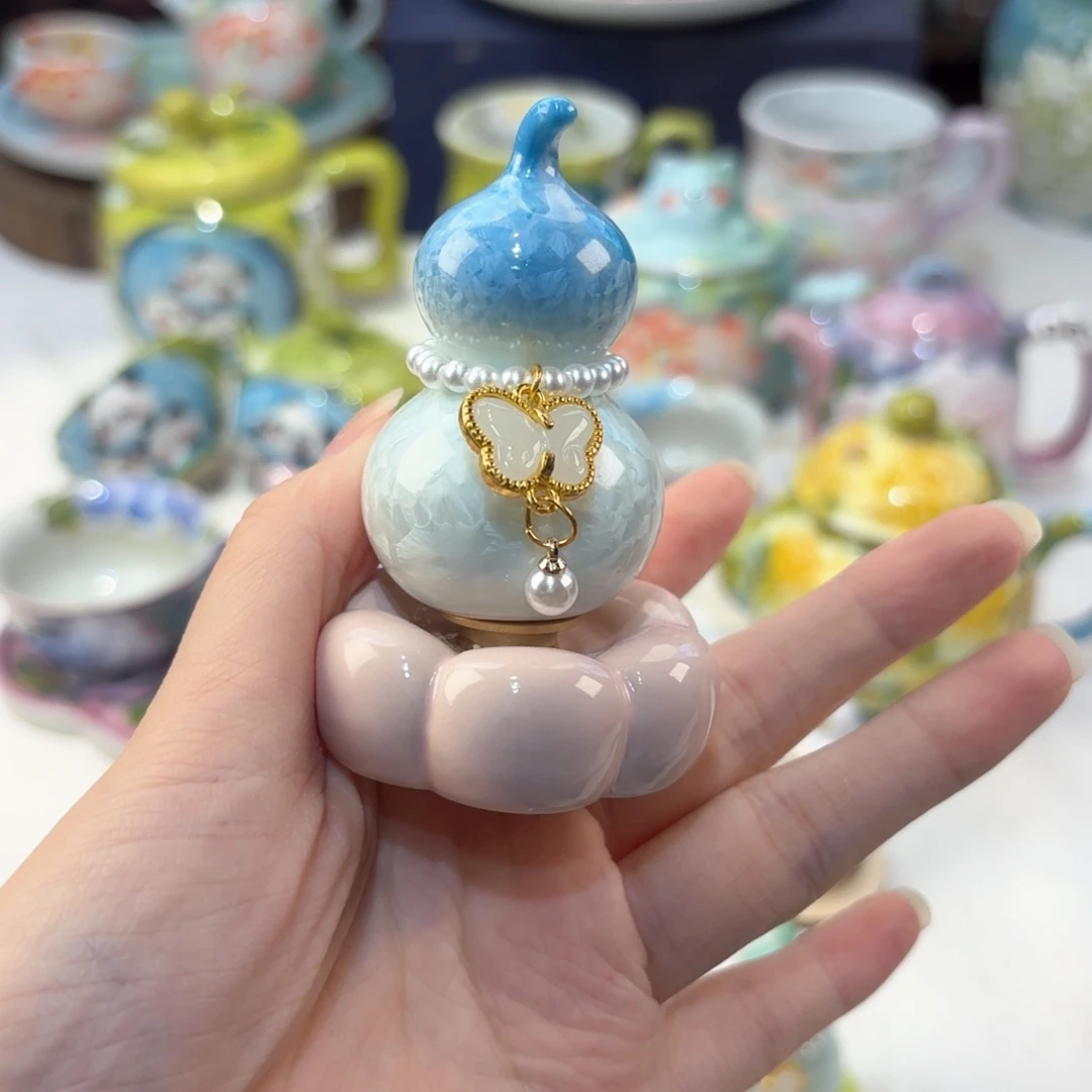 景德镇手绘高温釉下彩陶瓷茶具